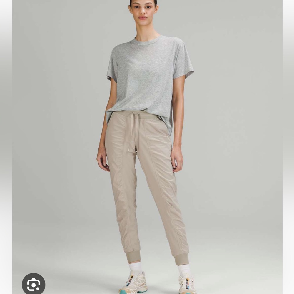 Lululemon dance studio mr jogger lined in color raw linen new with tag